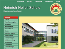 Tablet Screenshot of hauptschule-isernhagen.de